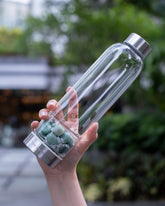 Garden Green Aventurine Slim Water Bottle