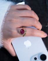Ruby Oval Statement Ring