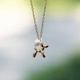 Golden Balloon - Pearly Dog Gold Necklace