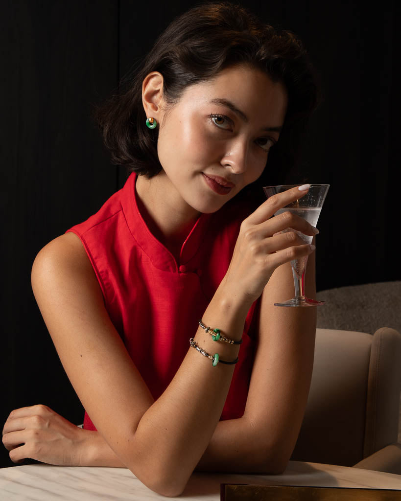 The HEI Natural Jade Earrings
