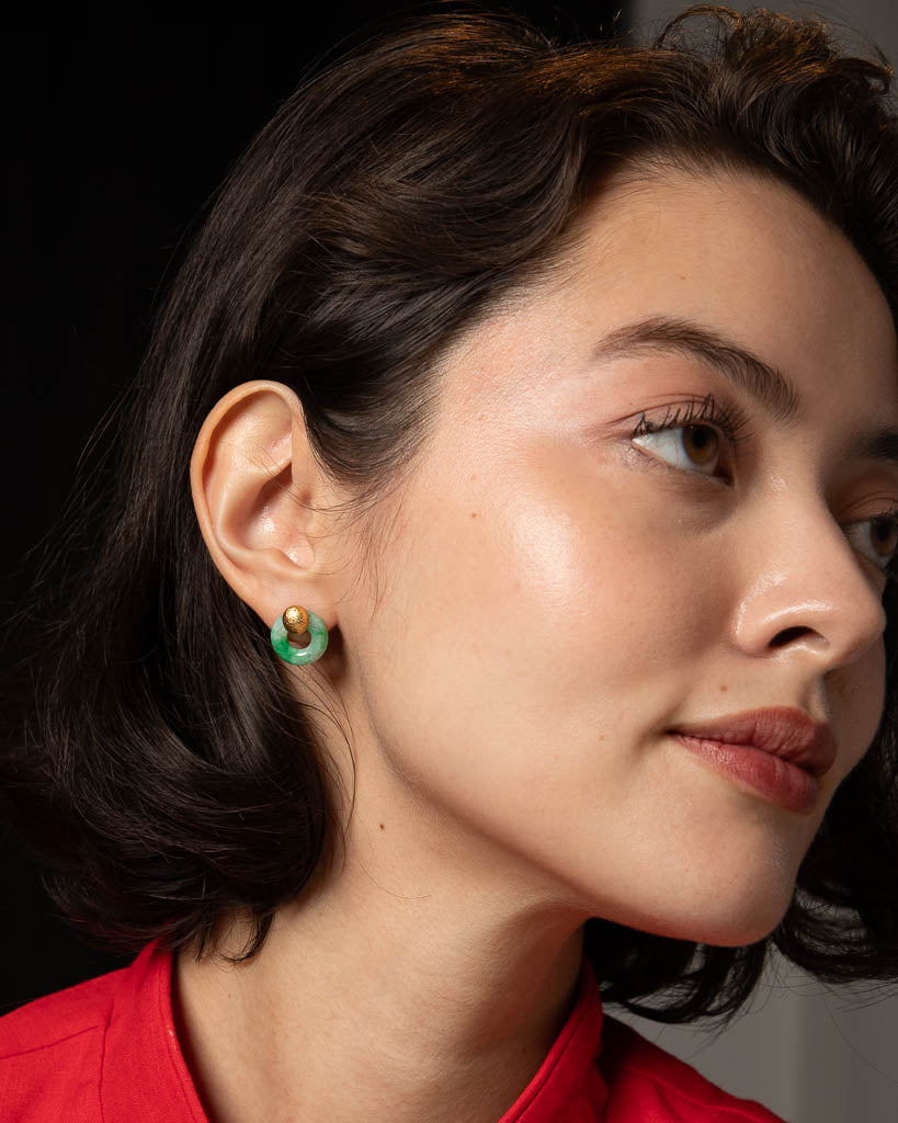The HEI Natural Jade Earrings
