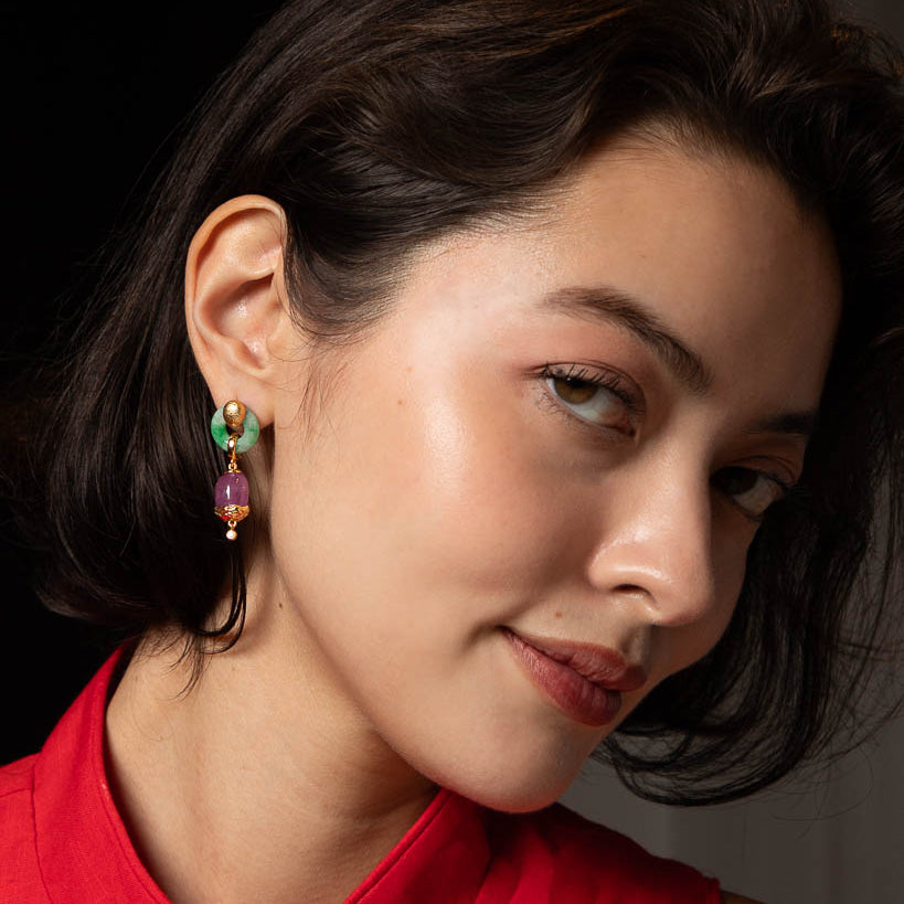 The HEI Natural Jade Earrings