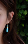 The Blue Danube Gold Earrings