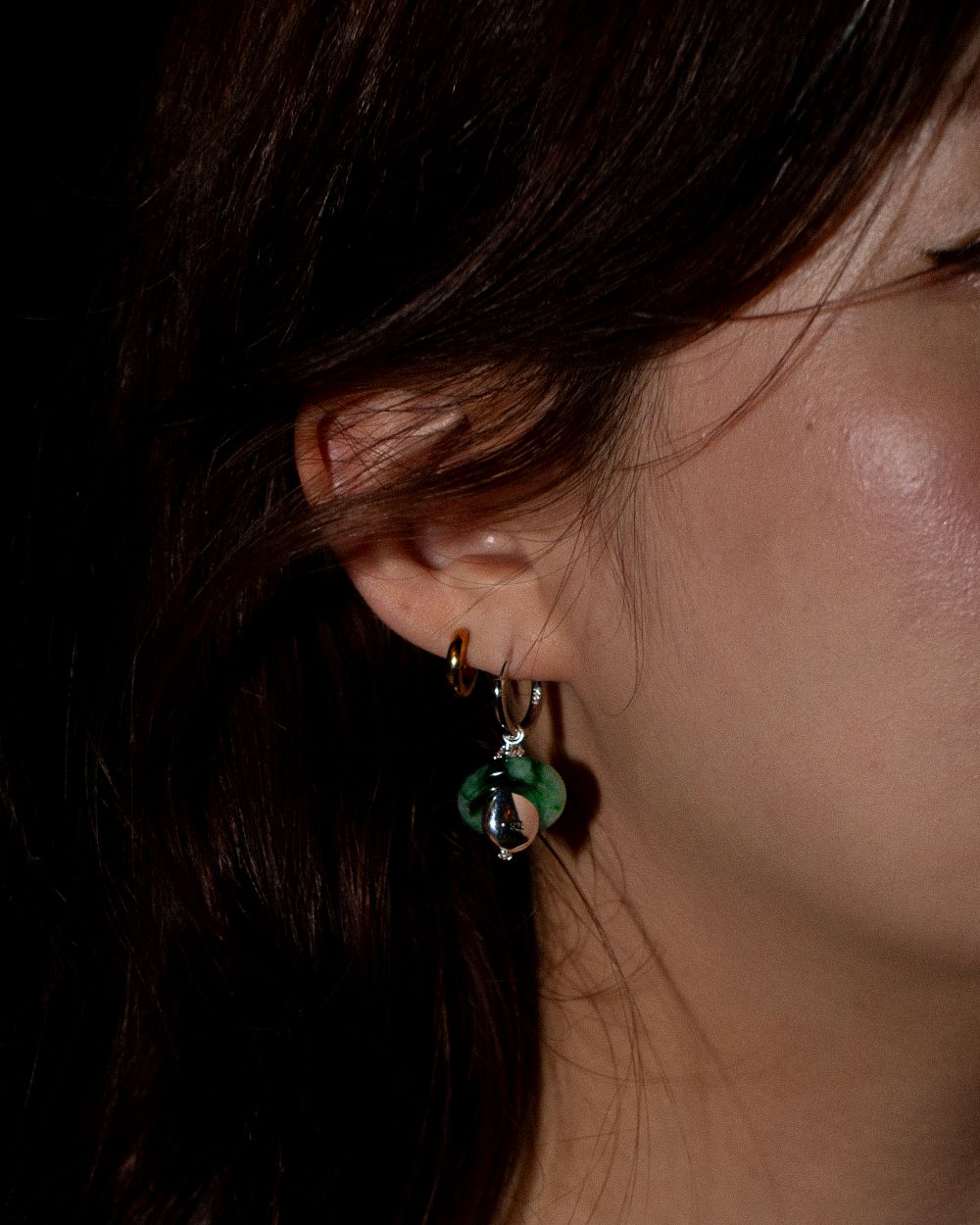 Stone of Heaven Jade Earrings