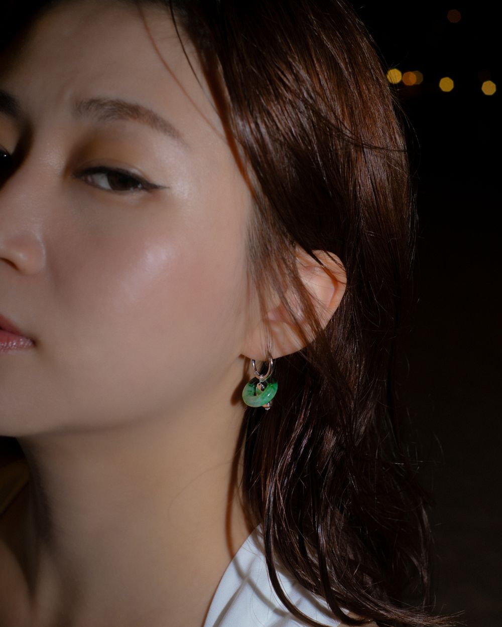 Stone of Heaven Jade Earrings