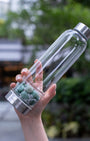 Garden Green Aventurine Slim Water Bottle