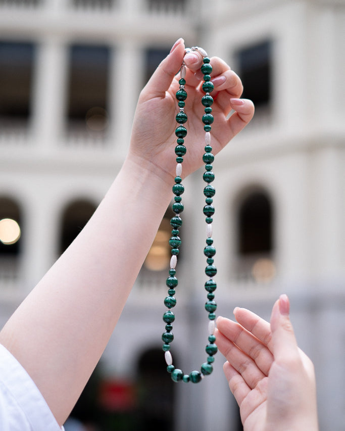 Soulmate - Malachite Silver Necklace