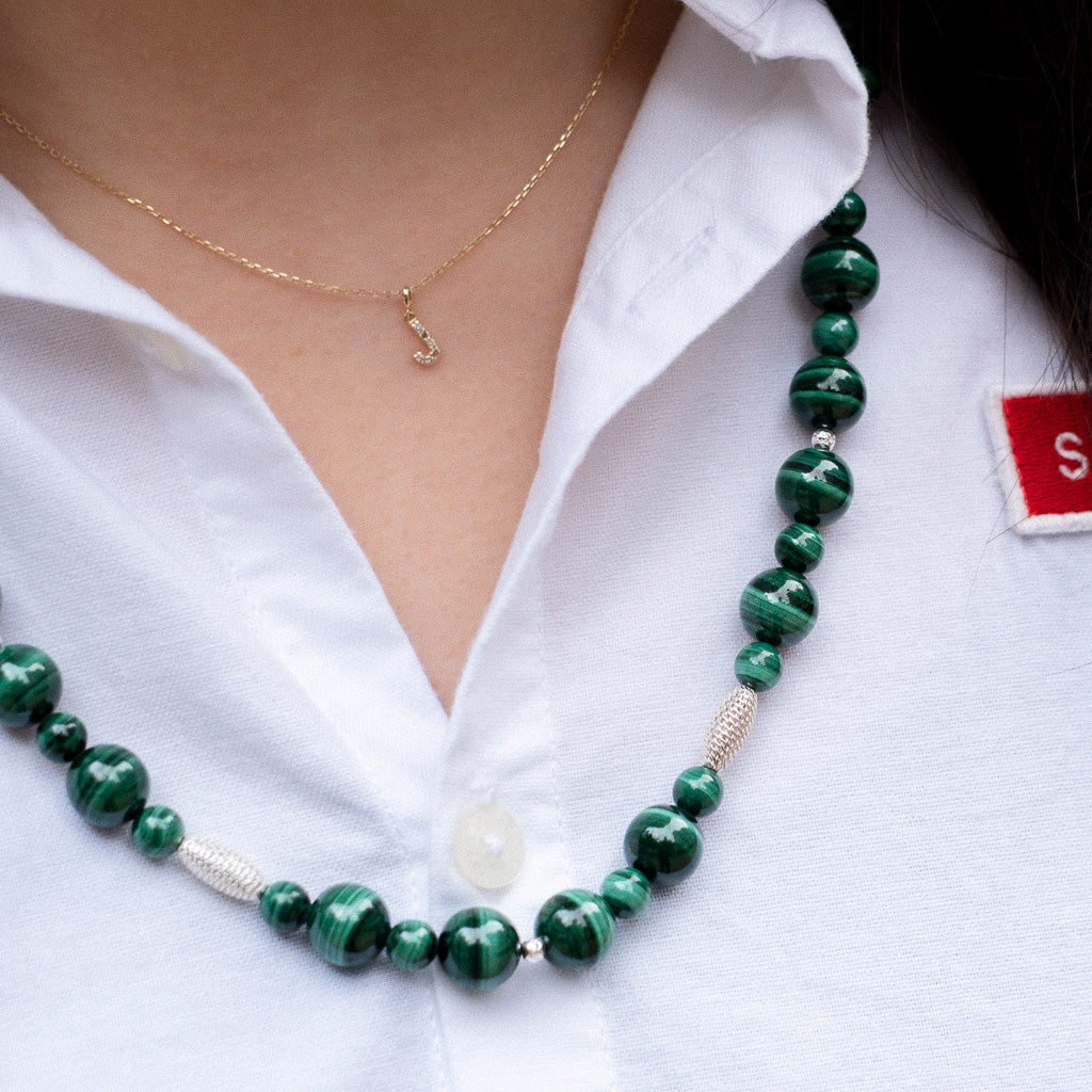 Soulmate - Malachite Silver Necklace