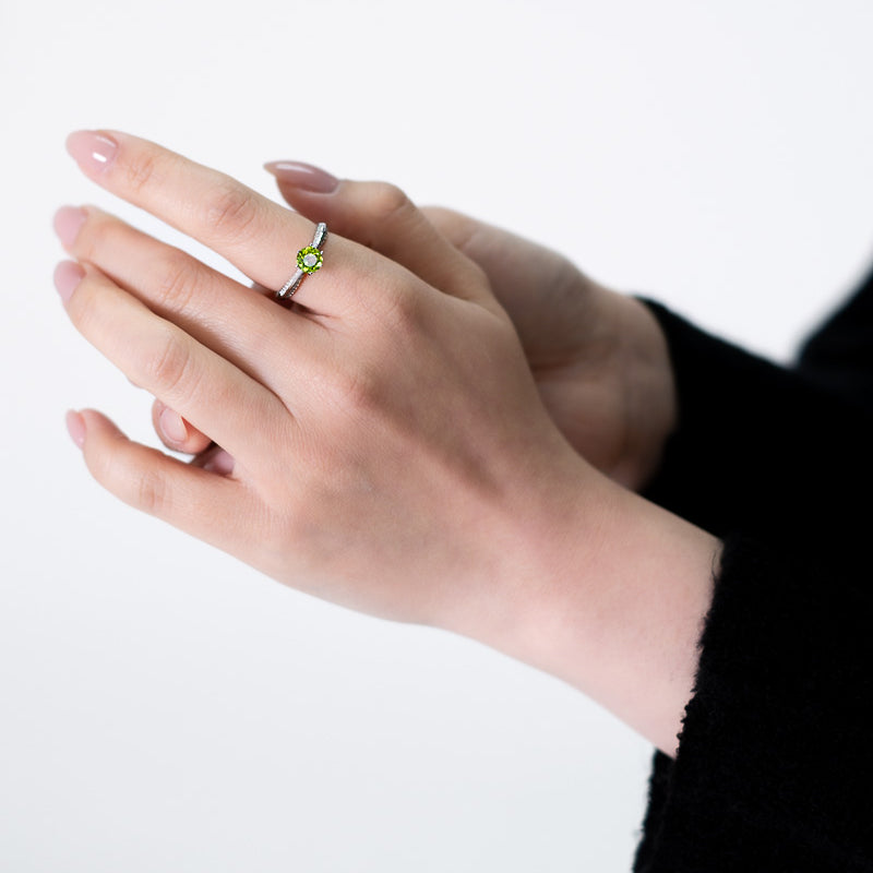 Peridot Silver Ring