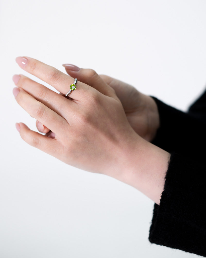 Peridot Silver Ring