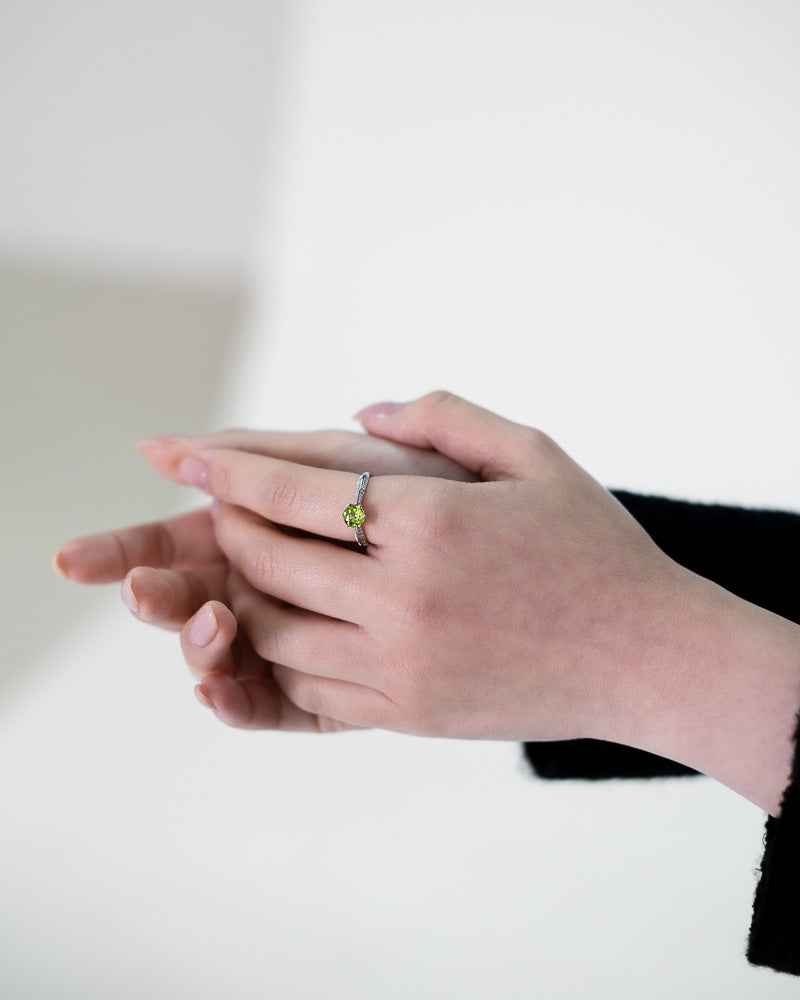 Peridot Silver Ring