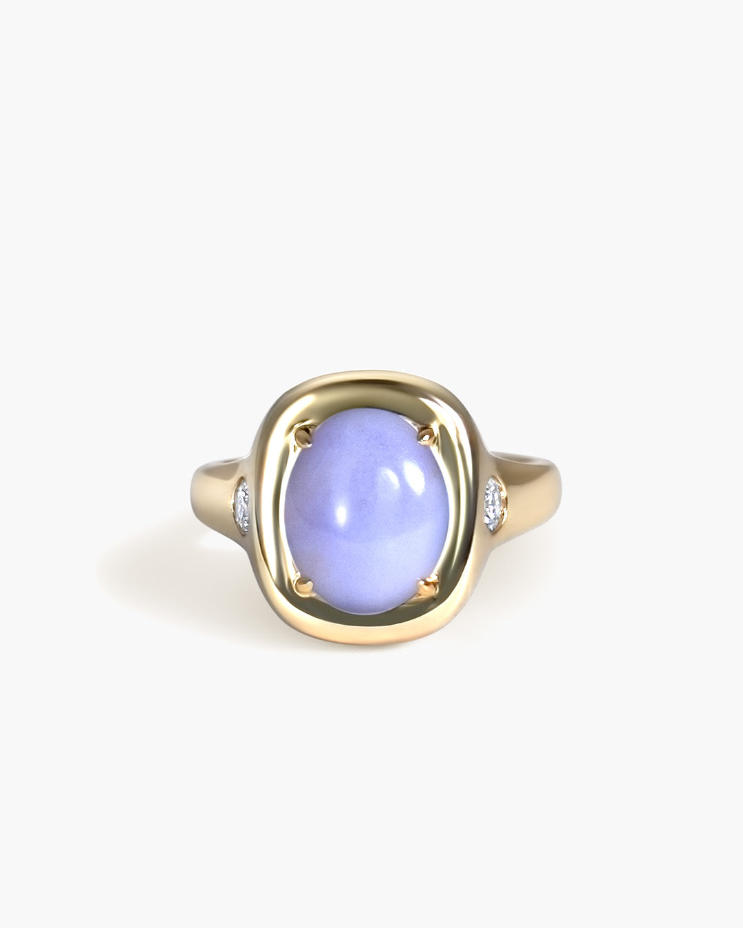 Purple Jadeite Gold Ring