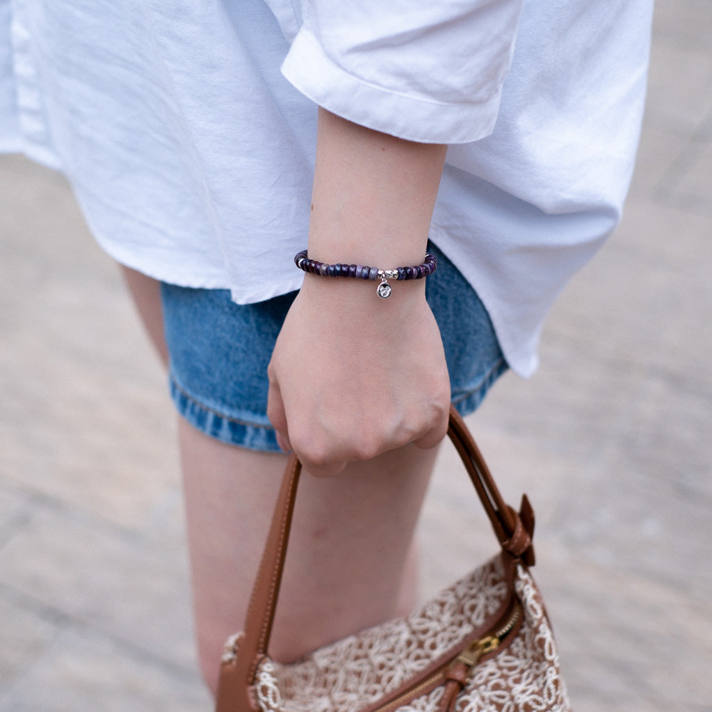 The Sugilite Silver Bracelet