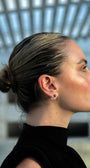 Chrome Diopside Smile Earrings