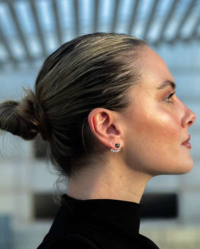Chrome Diopside Rainbow Earrings