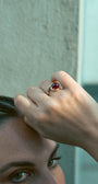 Ruby Oval Statement Ring