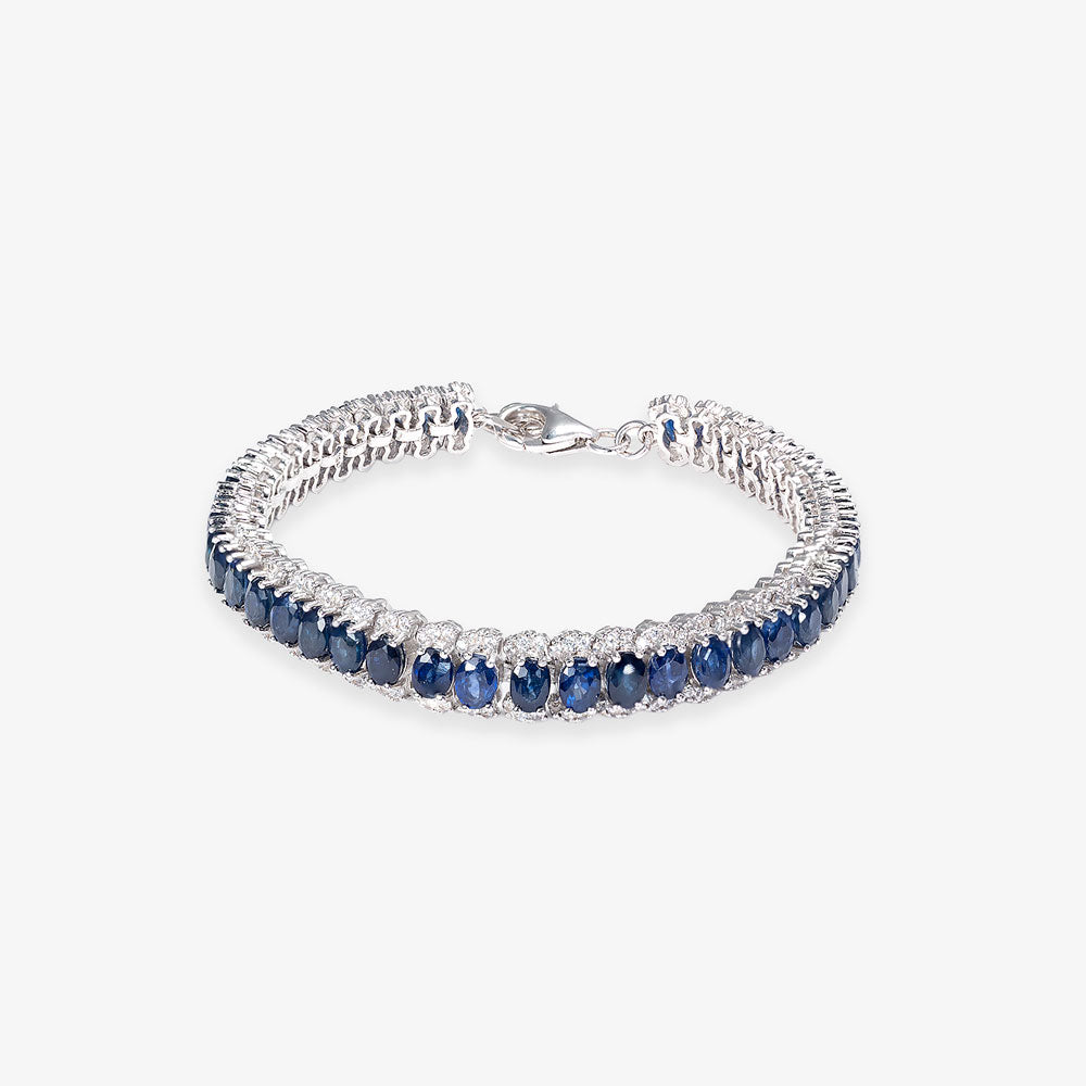 Circle of Love Blue Sapphire Bracelet