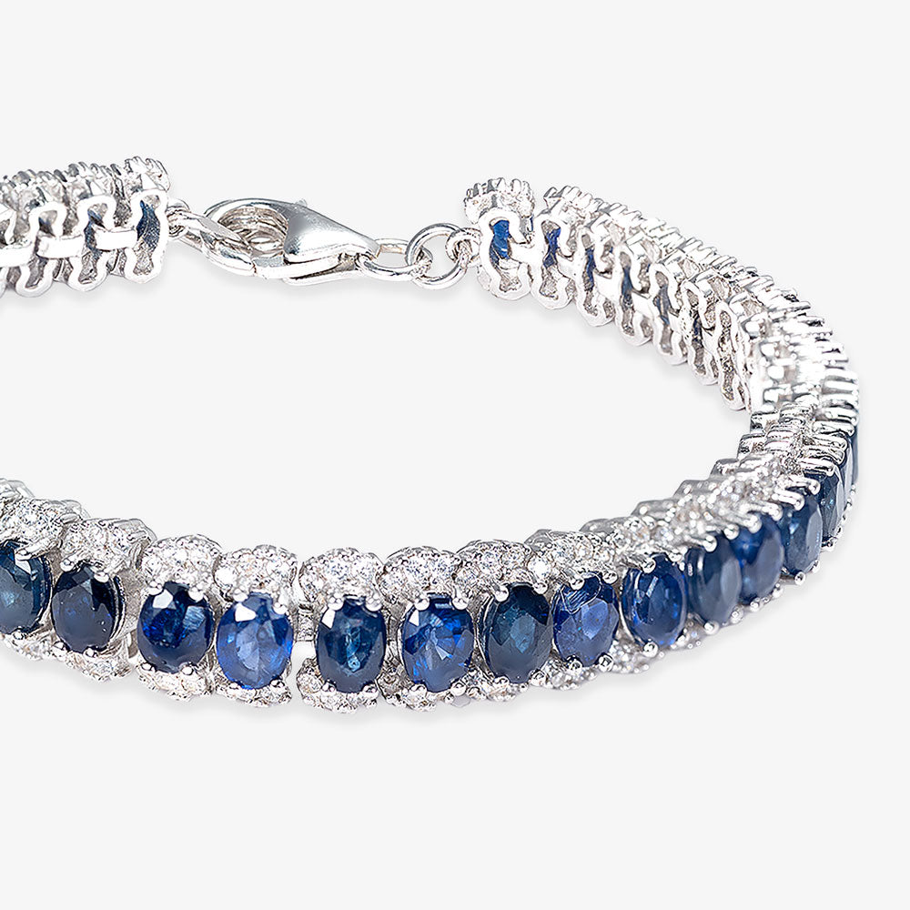 Circle of Love Blue Sapphire Bracelet