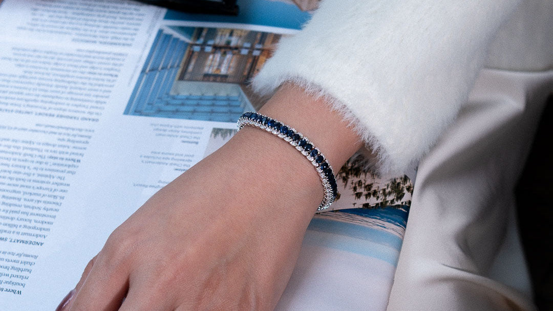 Circle of Love Blue Sapphire Bracelet