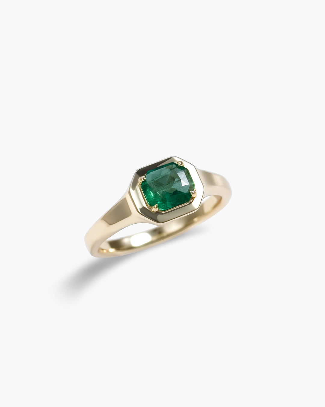 Emerald Octagon Ring