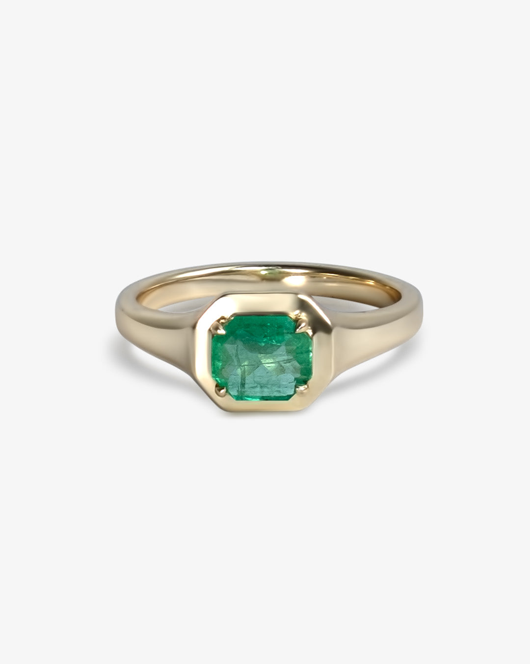 Emerald Octagon Ring