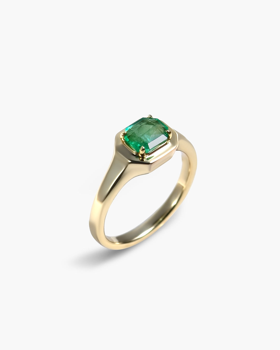 Emerald Octagon Ring