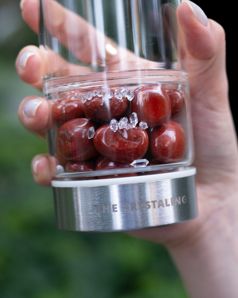 Ancient Red Jasper Tea Bottle