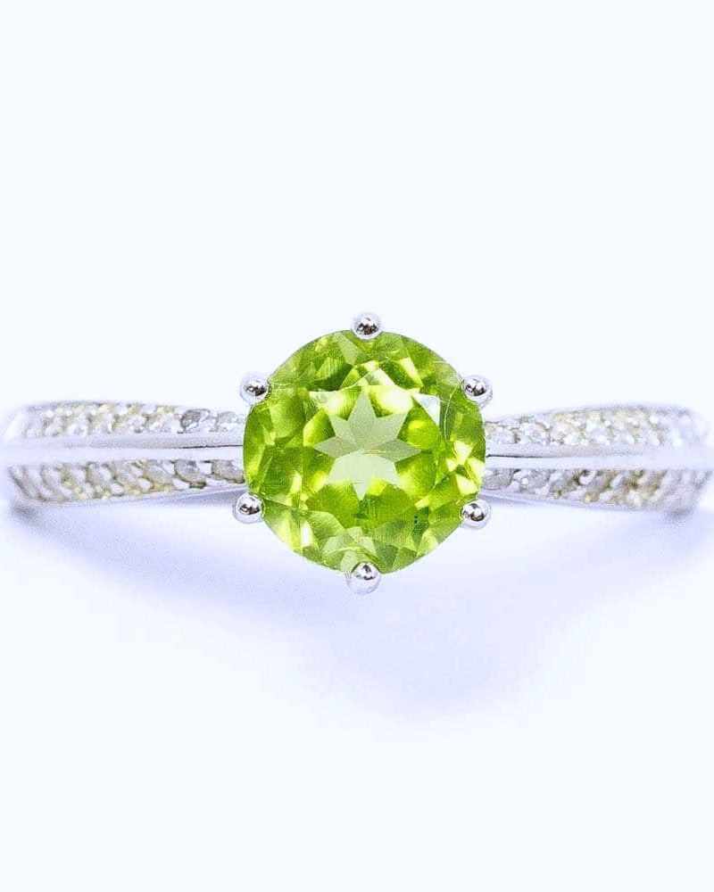 Peridot Silver Ring