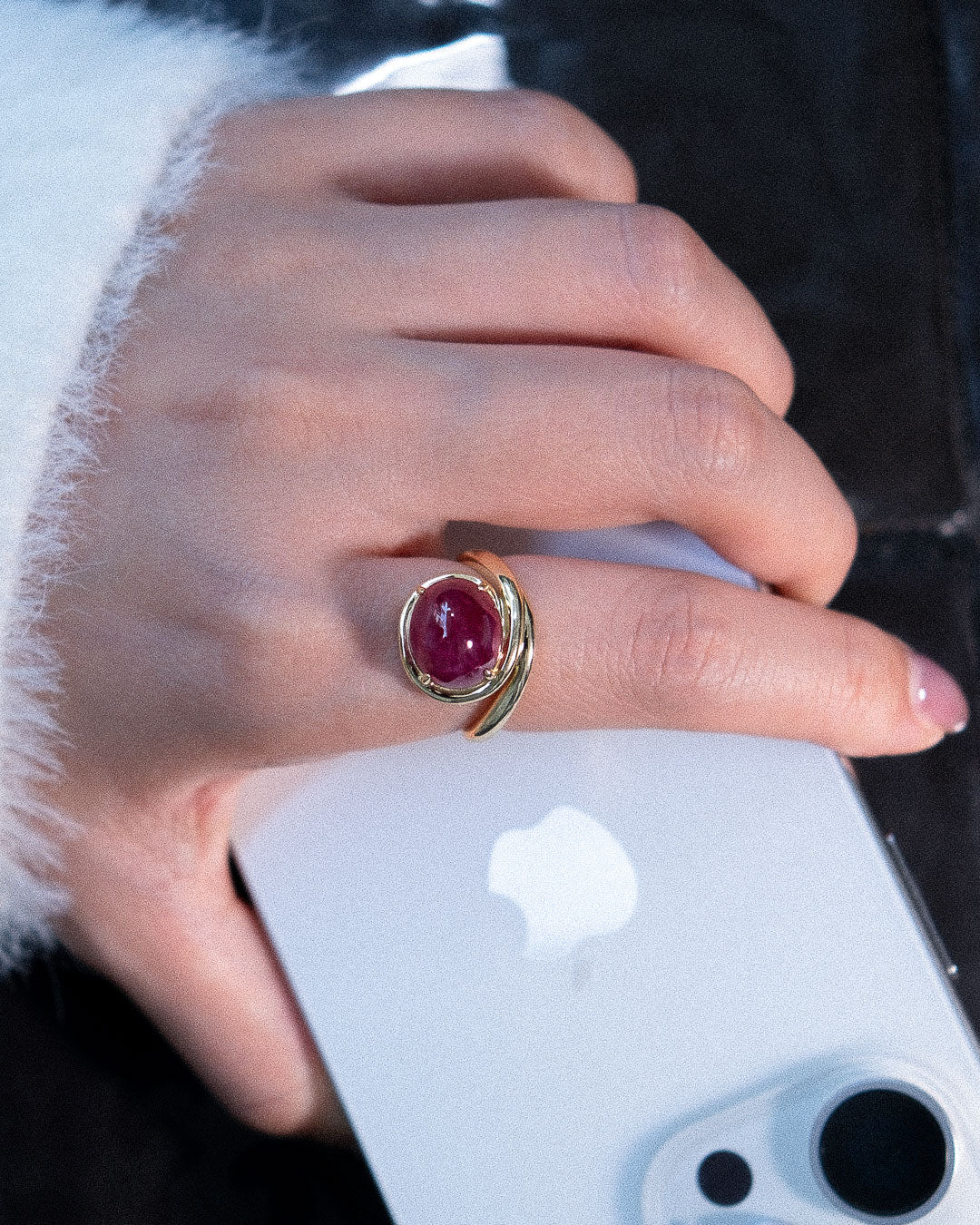 Ruby Oval Statement Ring