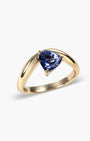 Tanzanite Trillion Curve Ring
