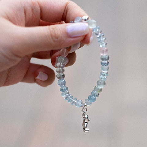 Aqua Baby Aquamarine Morganite Bracelet