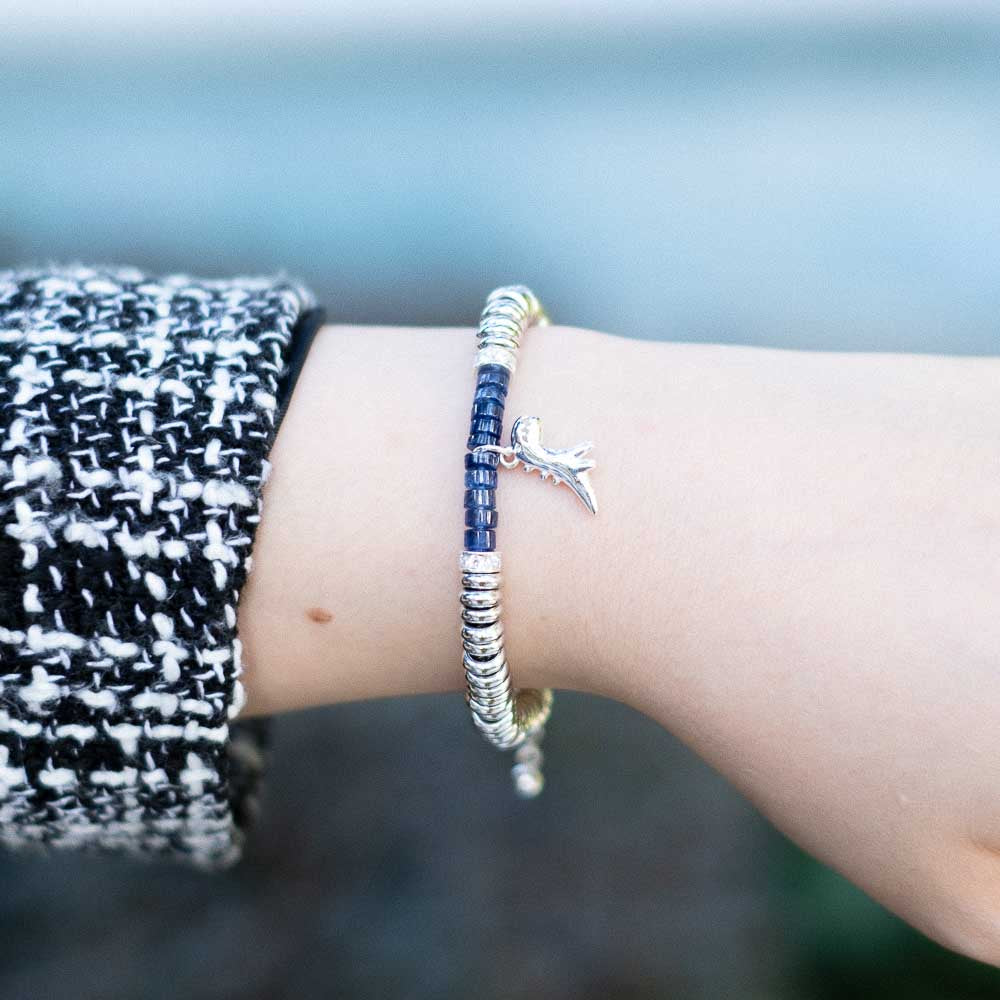 The Sapphire Prince - Blue Sapphire Silver Bracelet