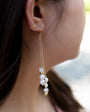 Pearl Rain - Rainbow Moonstone Pearl Earrings