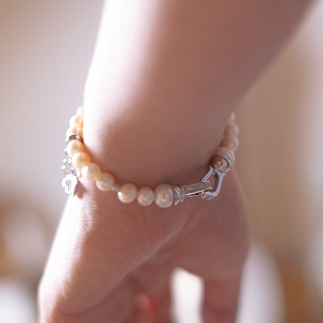 The Moment - Labradorite Fresh Water Pearl Bracelet