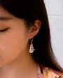 Jo March - Rainbow Moonstone Pearl Earrings