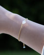 The Moon - Wheel Cut Rainbow Moonstone Bracelet
