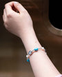 Turquoise Mermaid - Sleeping Beauty Turquoise Silver Bracelet