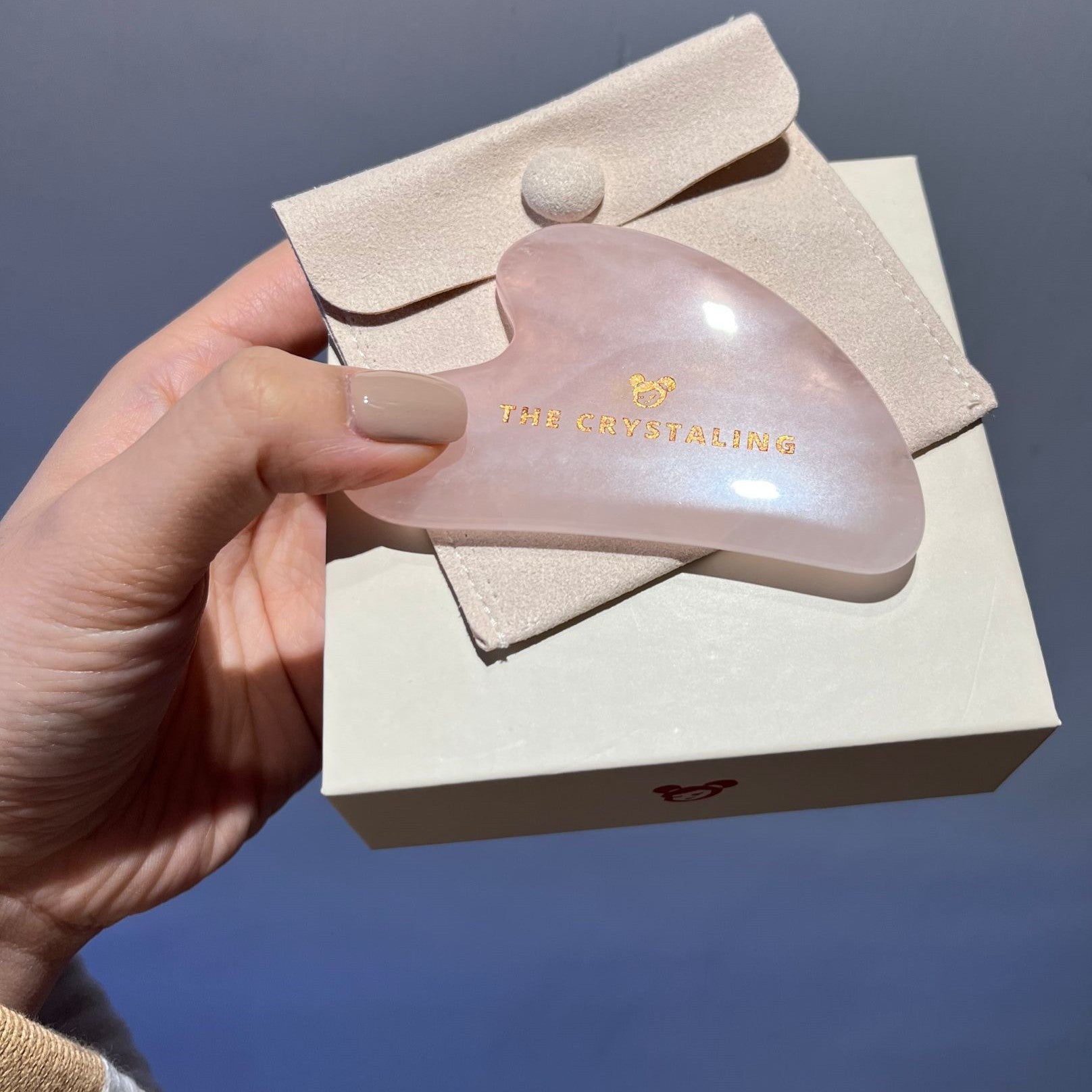 Anti-Ageing Rose Quartz Massage Gua Sha