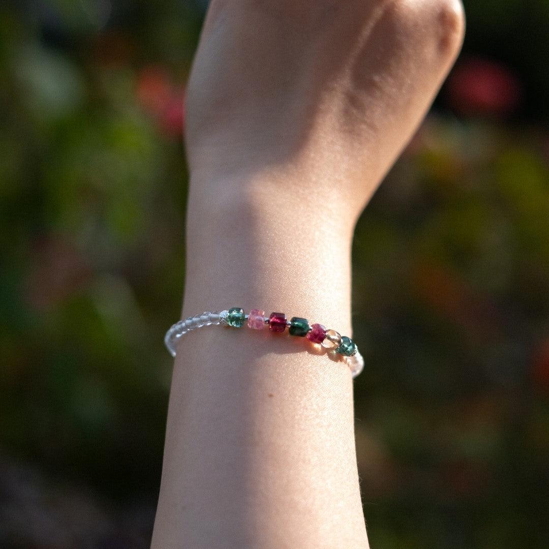 Baby's Breath - Tourmaline Crystal Bracelet